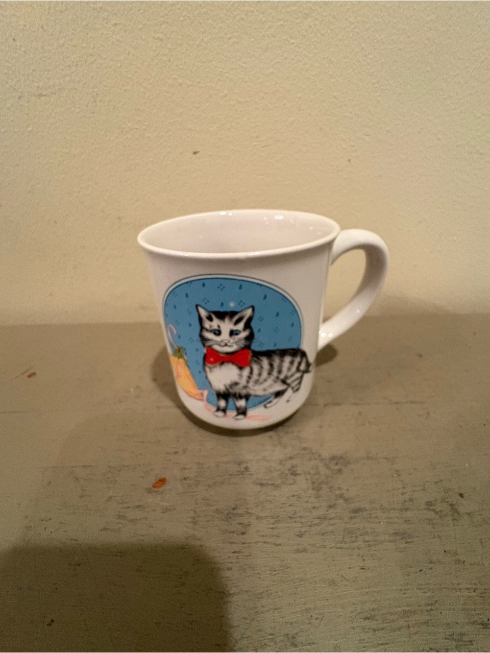 VTG 1985 Ceramic Cat Coffee/Tea Mug